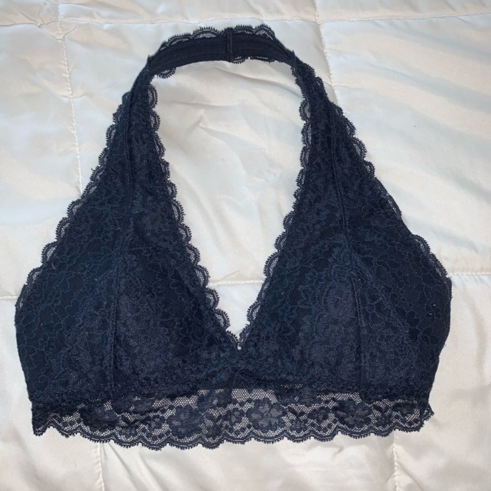 Hollister Navy Blue Lace Bralette